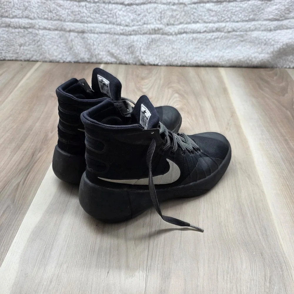 Nike Hyperdunk 2015 Basketball Shoes Sneakers Size 7Y Black Silver‎ Mens